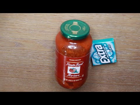 Tomato Basil Jar Tapping ASMR Chewing Gum