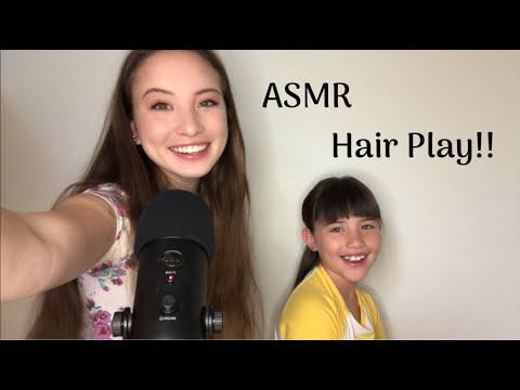 (ASMR) Hair Play ft. My Sister