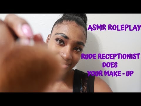 ASMR - Doing Your Makeup Roleplay (Personal Attention|Whispering|Gum)