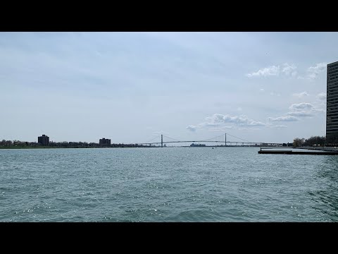 ASMR Water Sounds | Detroit River