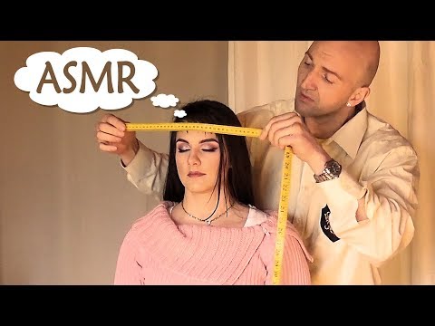 ASMR Tailor Role Play | Full Body Measurement and Fabric Sounds