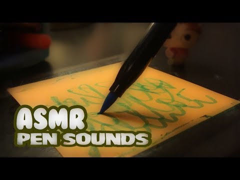 ASMR Pen Sounds (No Talking)| Marker, Crayon, Pen, & Pencil