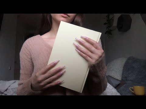 ASMR | Book Tapping & Scratching With Nails | Soft Spoken | lofi