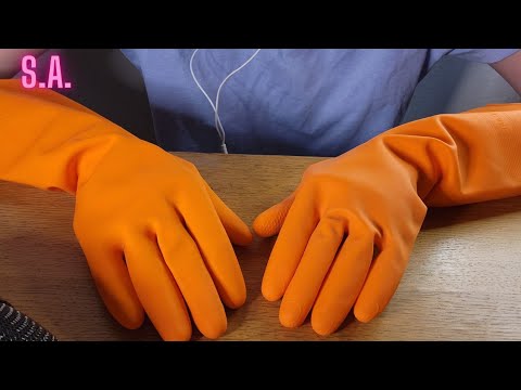 Asmr | Squeezing Rubber Gloves (Quiet)