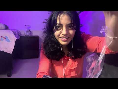 INDIAN ASMR- What’s In My Bag 👝💙 / Relaxing Sounds/ INAUDIBLE Whispers/