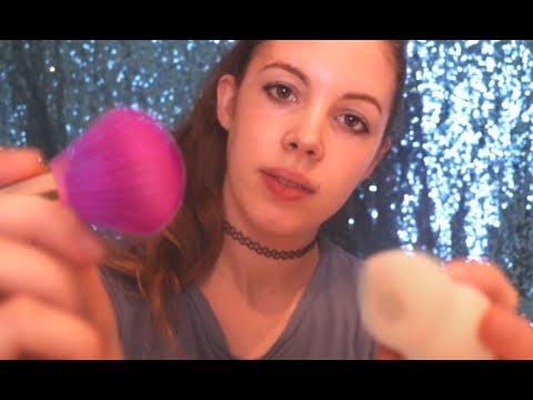 ASMR Doing Your Makeup (Personal attention, Cleaning, Face Touching, Brush Sounds, Cream ...)