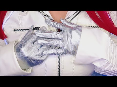 Asmr~(no talking) leather and silver gloves (part 1of 2) nurse roleplay🏥