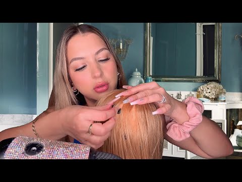 ASMR Lice Check + Lice treatment + Scalp massage = relaxation🤤