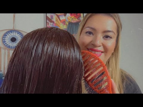 ASMR| Shampooing your hair🧴- scalp massage & hair brushing- personal attention 😴