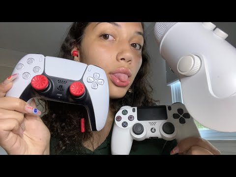 ASMR- fast and aggressive tapping on ps5 & ps4 controllers