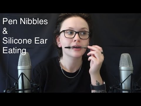 Patreon Teaser- ASMR Pen Nibbles & Silicone Ear Eating