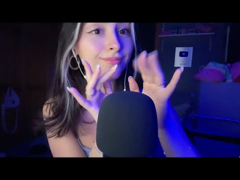 ASMR GO TO SLEEP pls☁️ fast aggressive, hand sounds, fish bowl, mouth sounds & ear to ear rambles 🤍