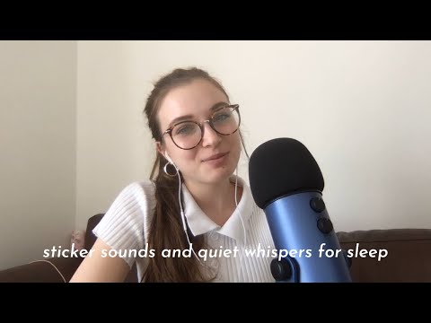 ASMR Sticker Sounds and Whispers for Sleep | Super Tingly