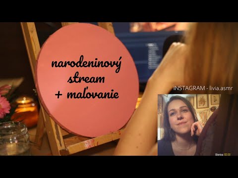 Narodeninový asmr stream 🎈 - maľovanie obrazu