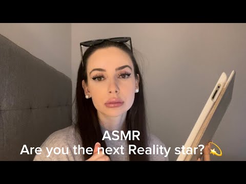 ASMR - Interviewing you for a reality show (Sassy Interviewer) Role play