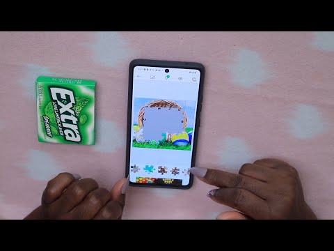 EasterEgg Puzzle ASMR Game/Phone Screen Tapping/Chewing Gum