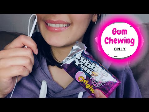 ASMR  PURE Gum Chewing Sounds (NO BUBBLES)