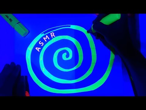 Your Personal Abstract Drawing Session with Highlighters at the Glowing Place ASMR