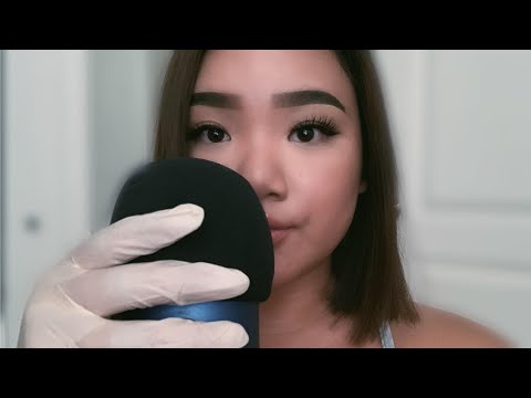 ASMR ♡ Latex Gloves + Surgical Mask & Kiss/Mouth Sounds ♡ No Talking