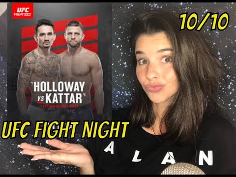 ASMR UFC Fight Night Ramble *Holloway vs. Kattar*