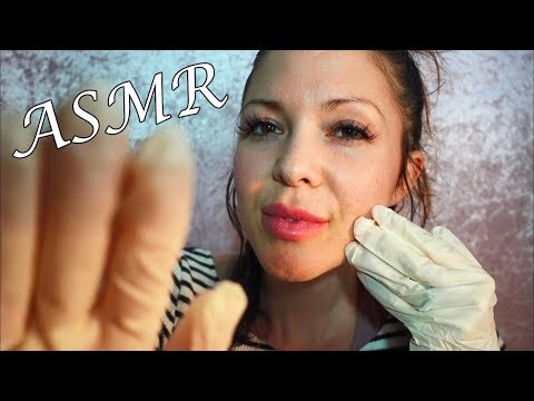 ASMR FACE EXAM ROLEPLAY (with gloves, writing, personal attention)