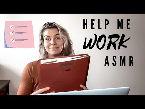 ASMR| Help Me With Work - Typing, Writing, and Soft Spoken/Whispers