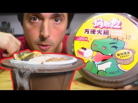ASMR SPICY Chinese Dino Hot Pot ( No English Directions Oh No) | Nomnomsammieboy