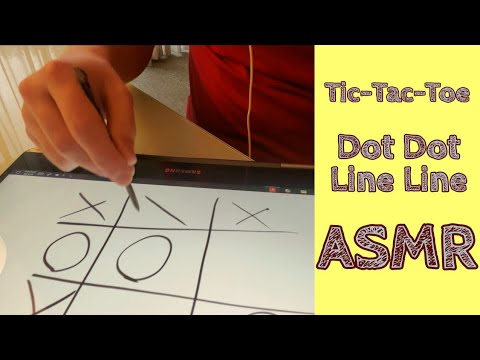 ASMR - Helping My Buddy Feel Better -  Dot Dot Line Line & Tic-Tac-Toe