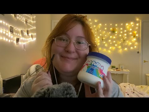 ASMR Marshmallow Fluff Eating Sounds with A Spoolie | Creamy, Sticky, Crunchy Eating Sounds