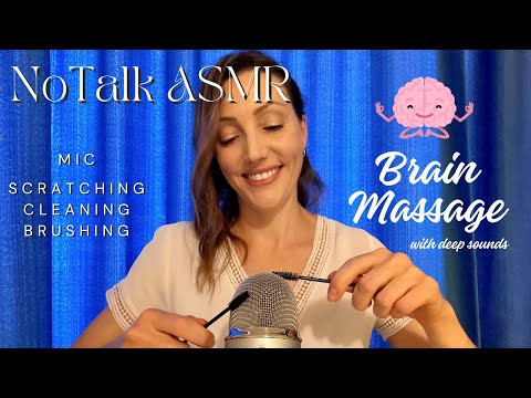 ASMR Brain Massage✨ Deep Sounds | MIC Brushing & Cleaning  | Study 📚 Relax 😌 Sleep 😴 No Talking 🤫