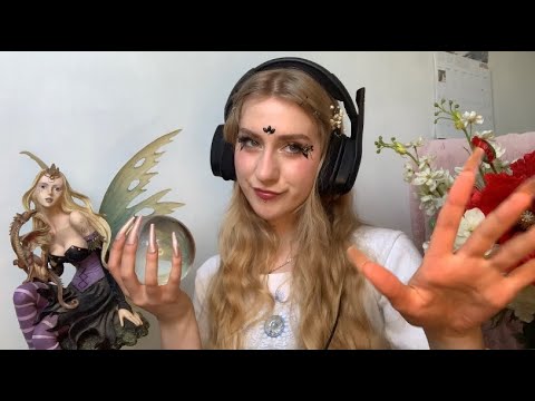 ASMR | long nail triggers ✨ fairy gives you tingles