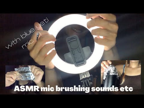 ASMR mic brushing sounds , tapping for instant tingles 💕