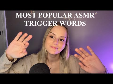 ASMR - Most popular english trigger words (write yours in the comments to be in the next video!)