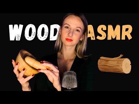 4K ASMR | Relaxing Wood Triggers 🪵