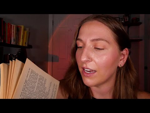 ASMR reading to you while it's raining 🌧️ (clicky whispers, rain, book sounds)