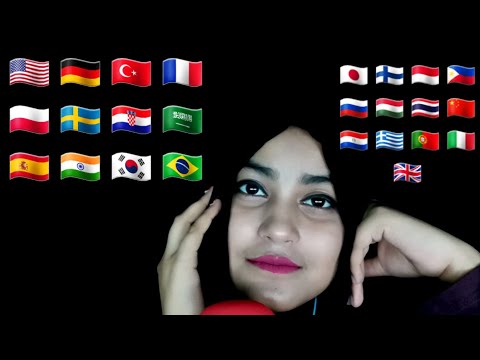 ASMR "April" In Different Languages With Inaudible Whispering