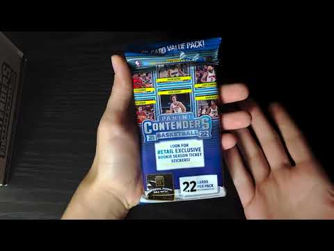 ASMR Clueless Girl Opens a 2021-22 Contenders Cello Pack of Basketball Cards from Panini