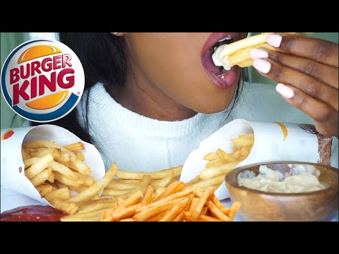 ASMR French Fries * Burger king * No Talking Eating Show | Vegan ASMR | Mukbang