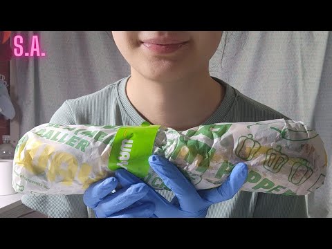 Asmr | Eating a Sandwich with Latex Gloves