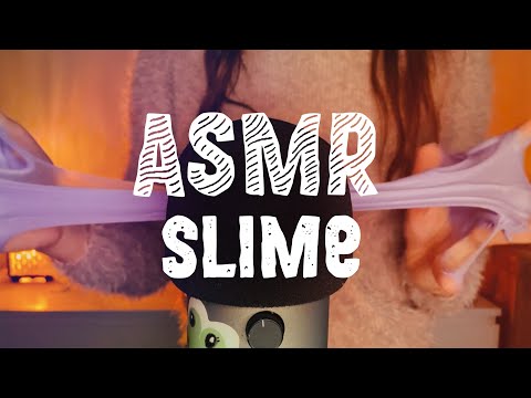 АСМР расслабляющие триггеры со слаймом| ASMR triggers with slime | blue yeti