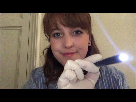 ASMR ✨ RP ✨ Follow the Light, Examining your eyes with latex gloves 👀