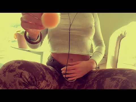 ASMR tapping, whispers and lens brushing with a little bit of plucking and some hand sounds