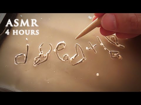 ASMR 4 hours Wax Carving Ancient Alphabets | Wadi el-Hol Inscription