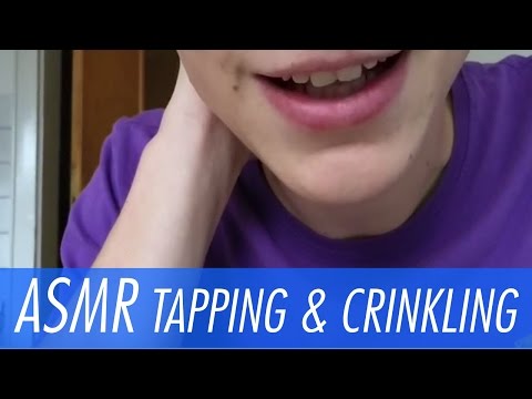 ASMR - Tapping and Crinkling with Random Objects - With Male Whispering