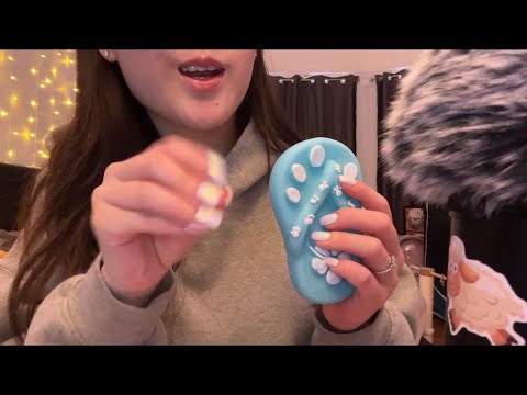 fast ASMR for tingles (flip flops, tracing your face, plucking, …)