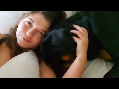 Morning Snuggles and Bone Chewing ASMR 👀