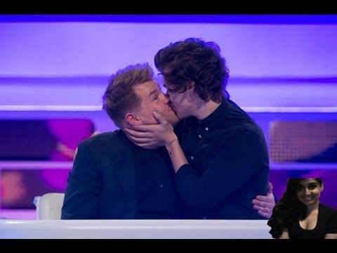 Harry Styles Kisses A Dude On British TV A League Of Their Own Show - Video Review