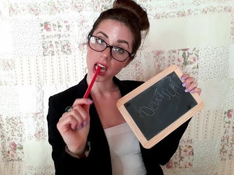 ASMR - let's learn some GERMAN  ♥ teacher role play  ♥ personal attention