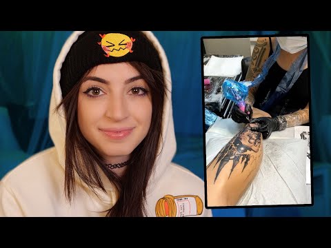 ASMR | Rating my Tattoo Pain & Answering Your Questions | Tattoo Q&A Part 2