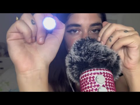 ASMR triggers for focus 💜 (follow the light, color test, positive affirmations)